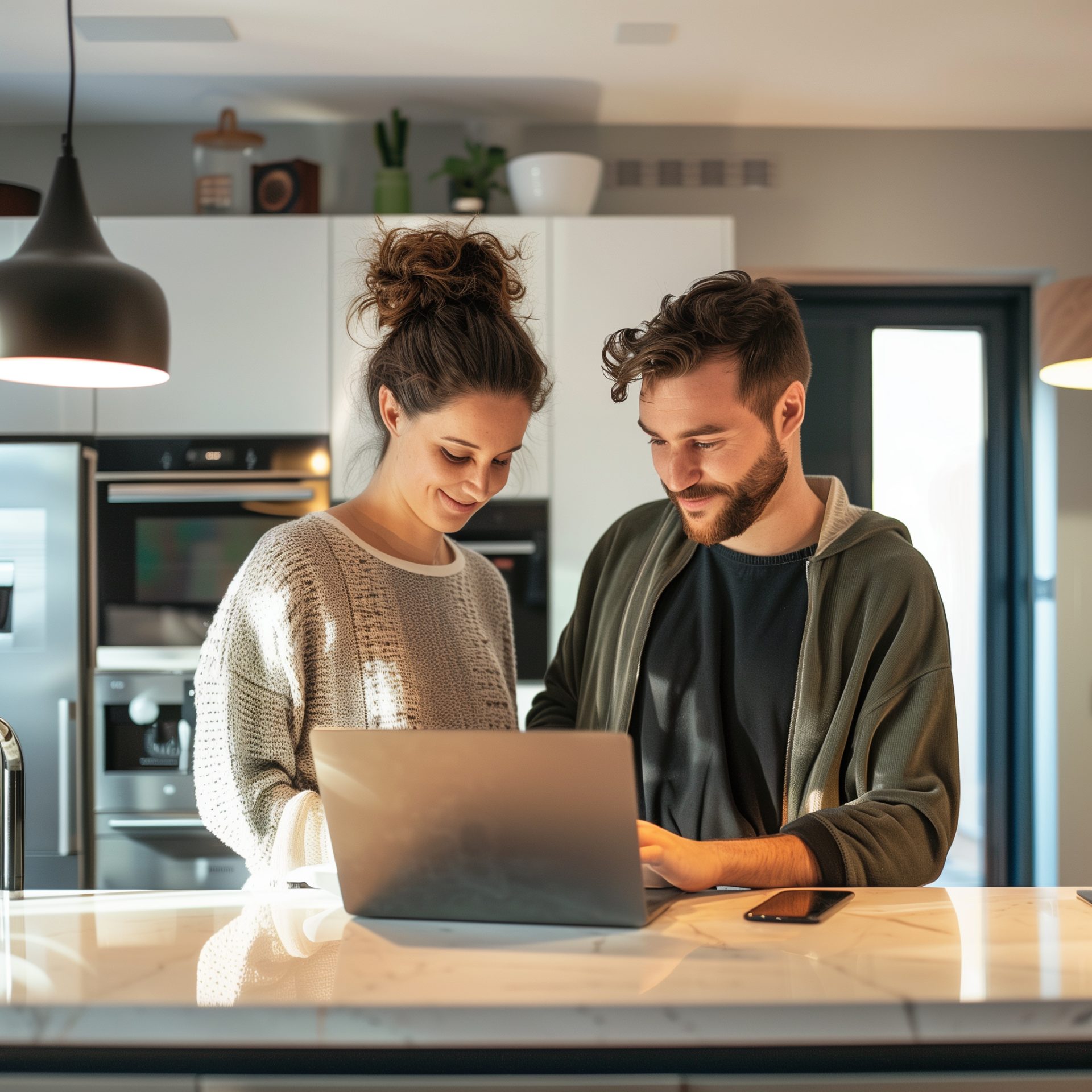 Homeowner reviewing property paperwork