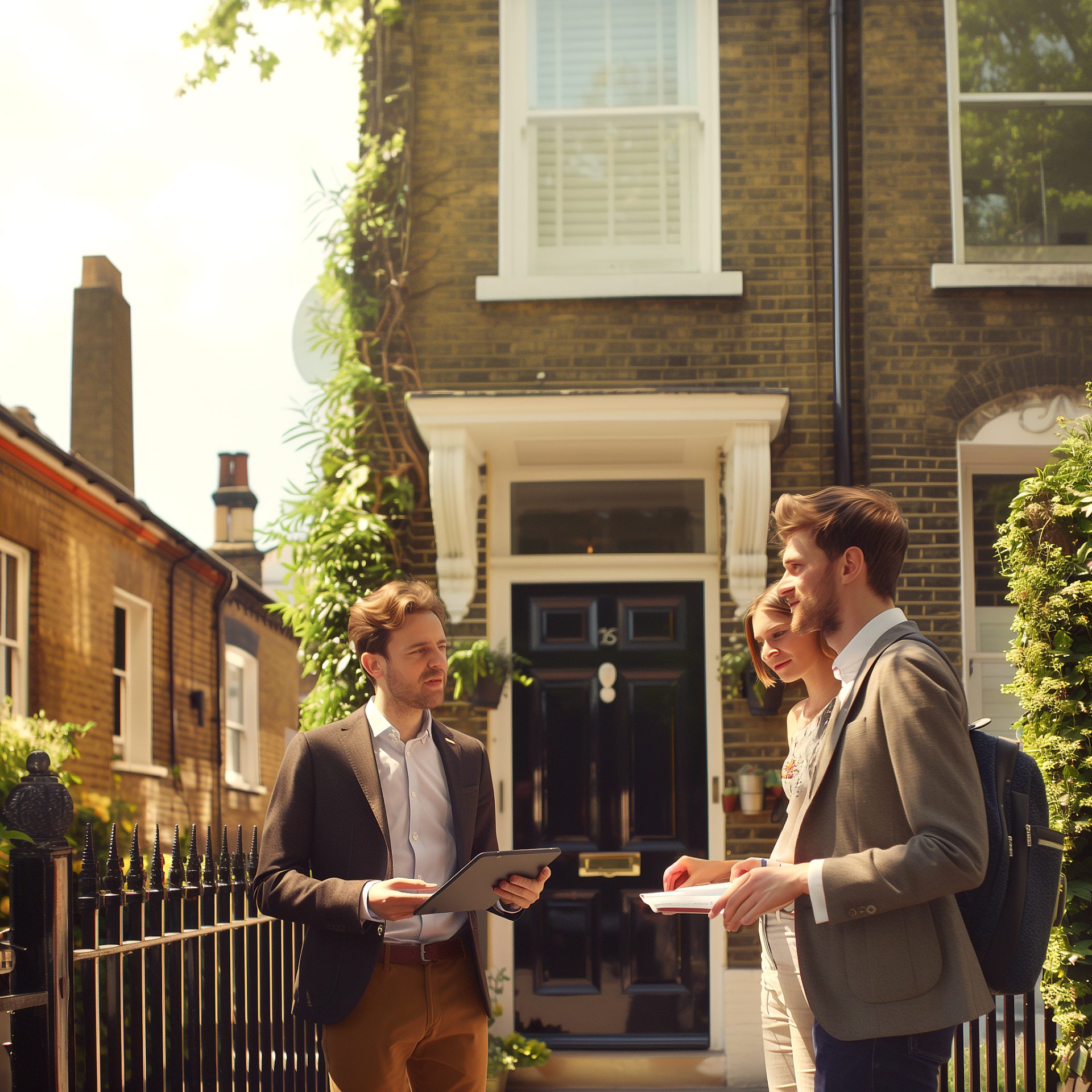 Estate agent particulars and a calculator